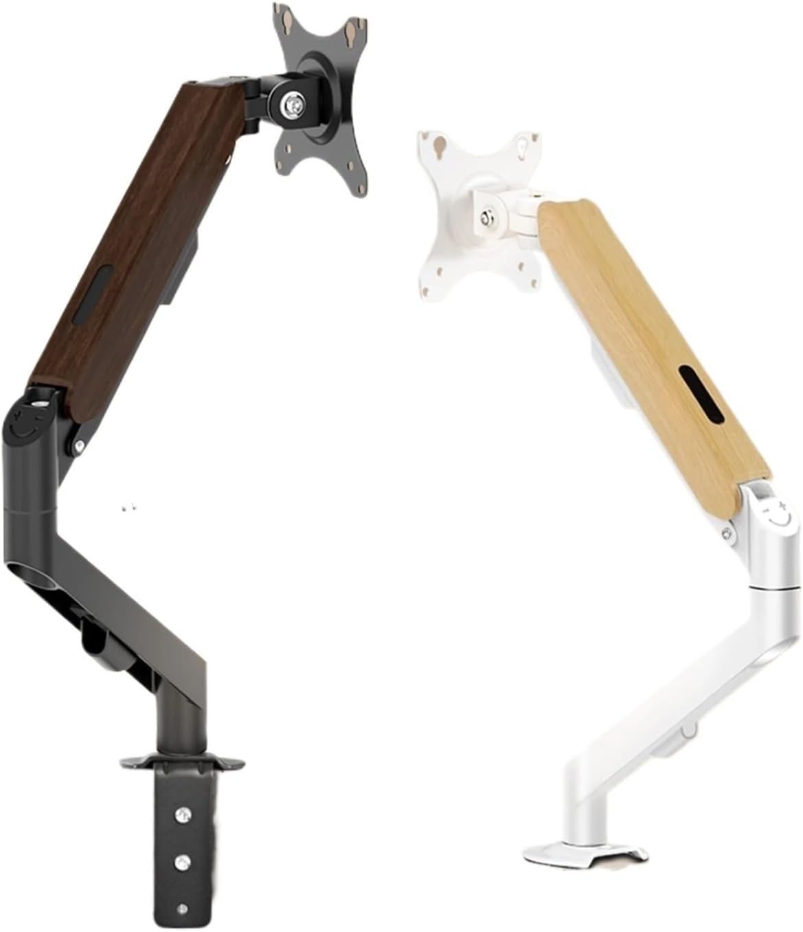 17-34 inch Desktop Monitor Arm Gas Spring Full Motion Bracket LCD LED TV Stand PC Stand M5(M5W-M White)