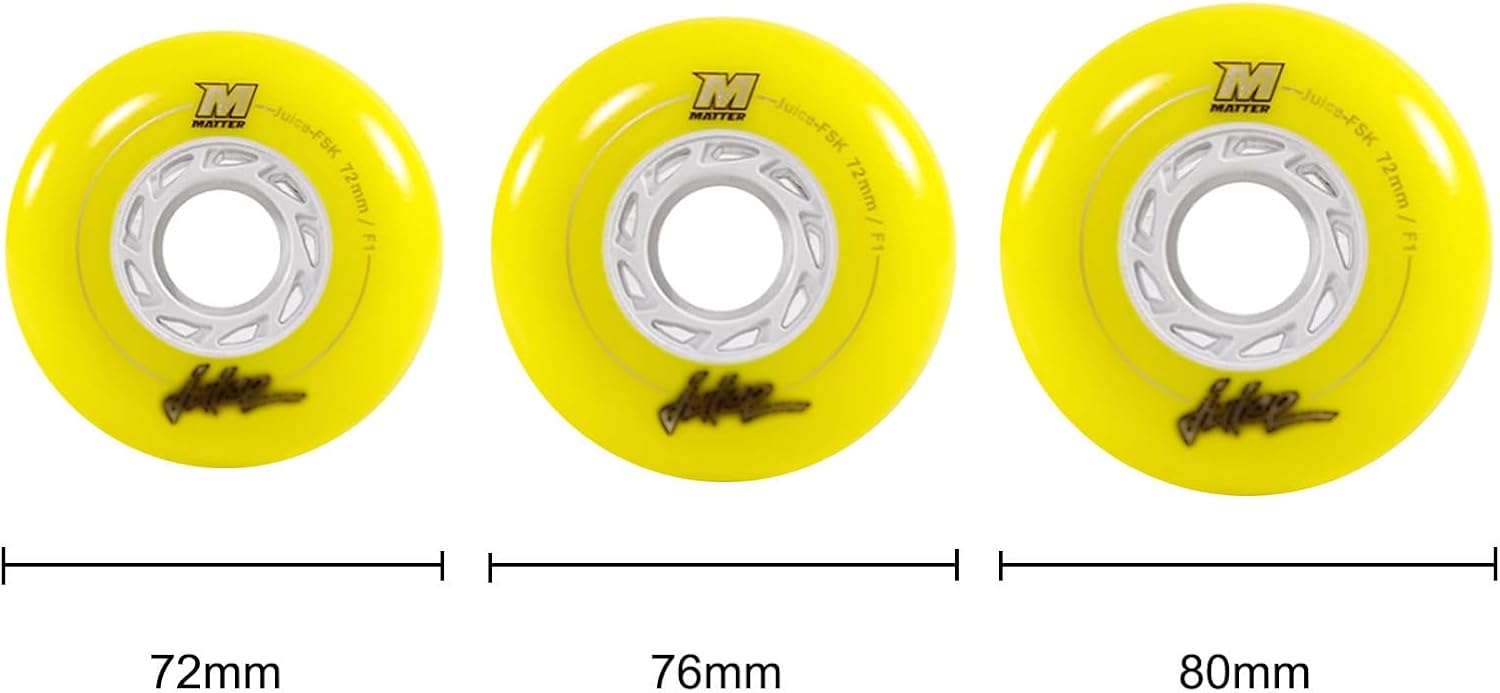 Skate Wheels Replacement, Skateboard Wheels 8 Pack Inline Roller Skate Wheels Indoor, F1 Inline Skate Replacement Wheels, Roller Roller Skate Wheels Indoor, Roller Blade Skating Wheels 72/76/80mm