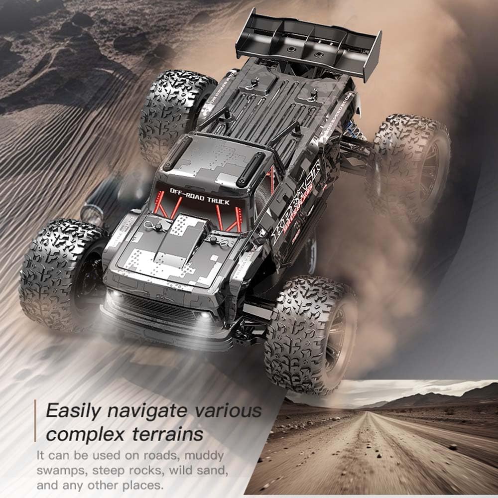 X-Verse 1/12 Brushless RC Buggy, Fast RC Cars for Adults, Max 70KM/H Electric Off Road RC Truck with 3S Battery, 4X4 High Speed All Terrain RC Waterproof Off-Road Cars- 3 Battery
