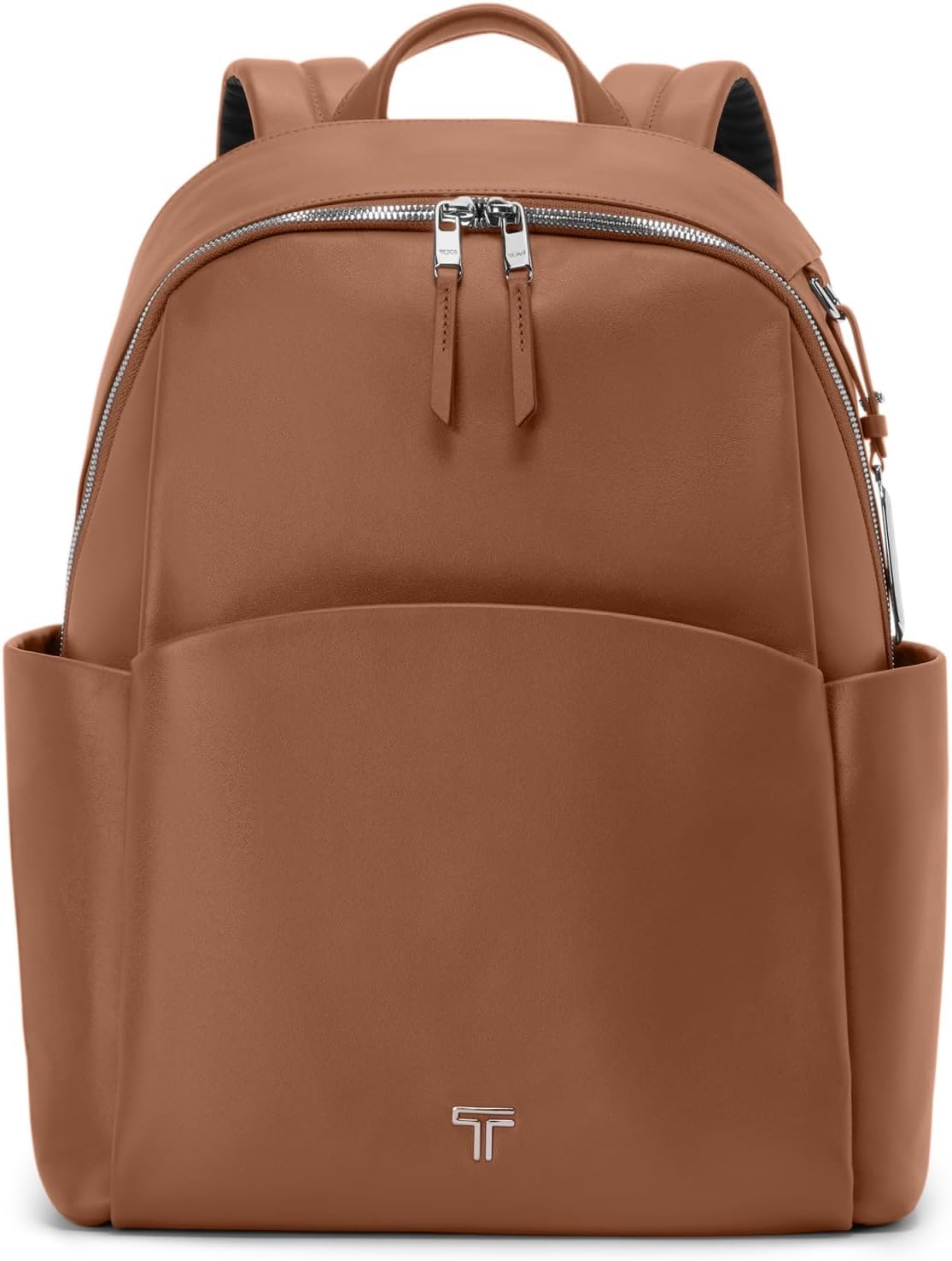 TUMI - Voyageur Raina Backpack - Women's Premium Leather Backpack - Everyday Bag with Phone Pocket & Laptop Compartment - Sienna