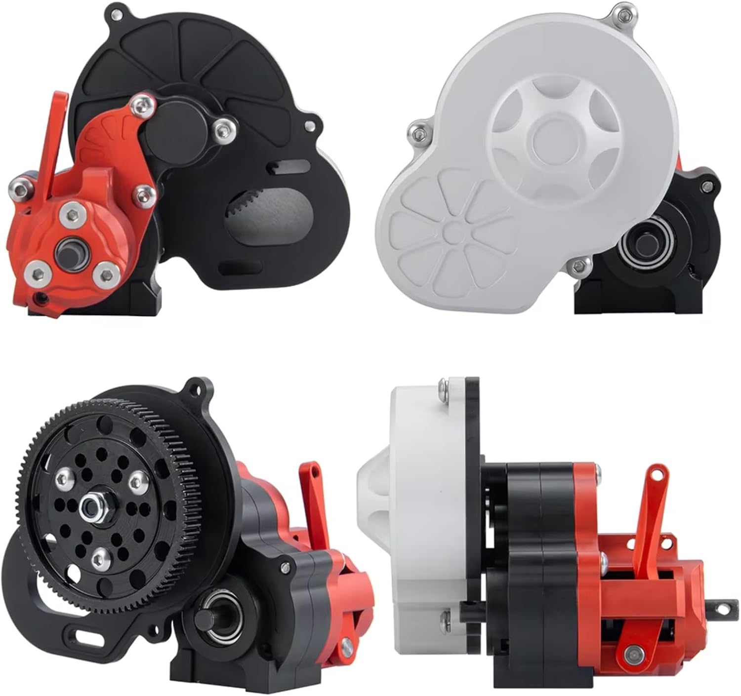 RC Gearboxes For Axial For SCX10 AX10 For Wraith 1/10 Complete Metal Gearbox Transmission Box With Gear RC Crawler Car Model Upgrade Parts