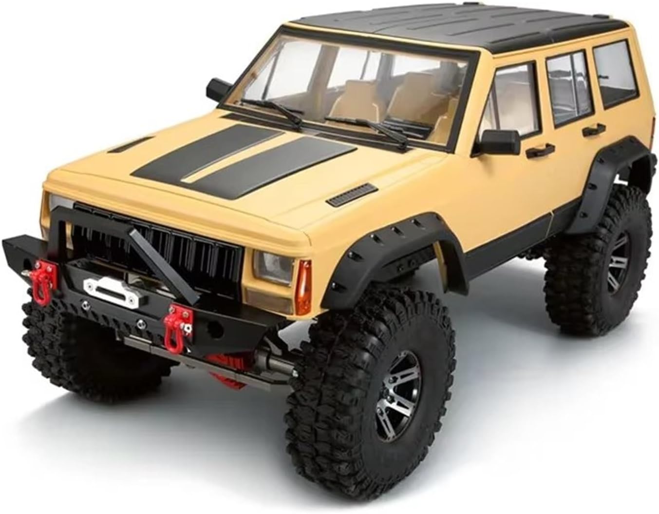 RC Car Parts for Axial 1/10 for SCX10 for SCX10 II 90046 90047 Hard Plastic 313mm Wheelbase Body Car Shell Decoration RC Crawler Car Accessories(Yellow)