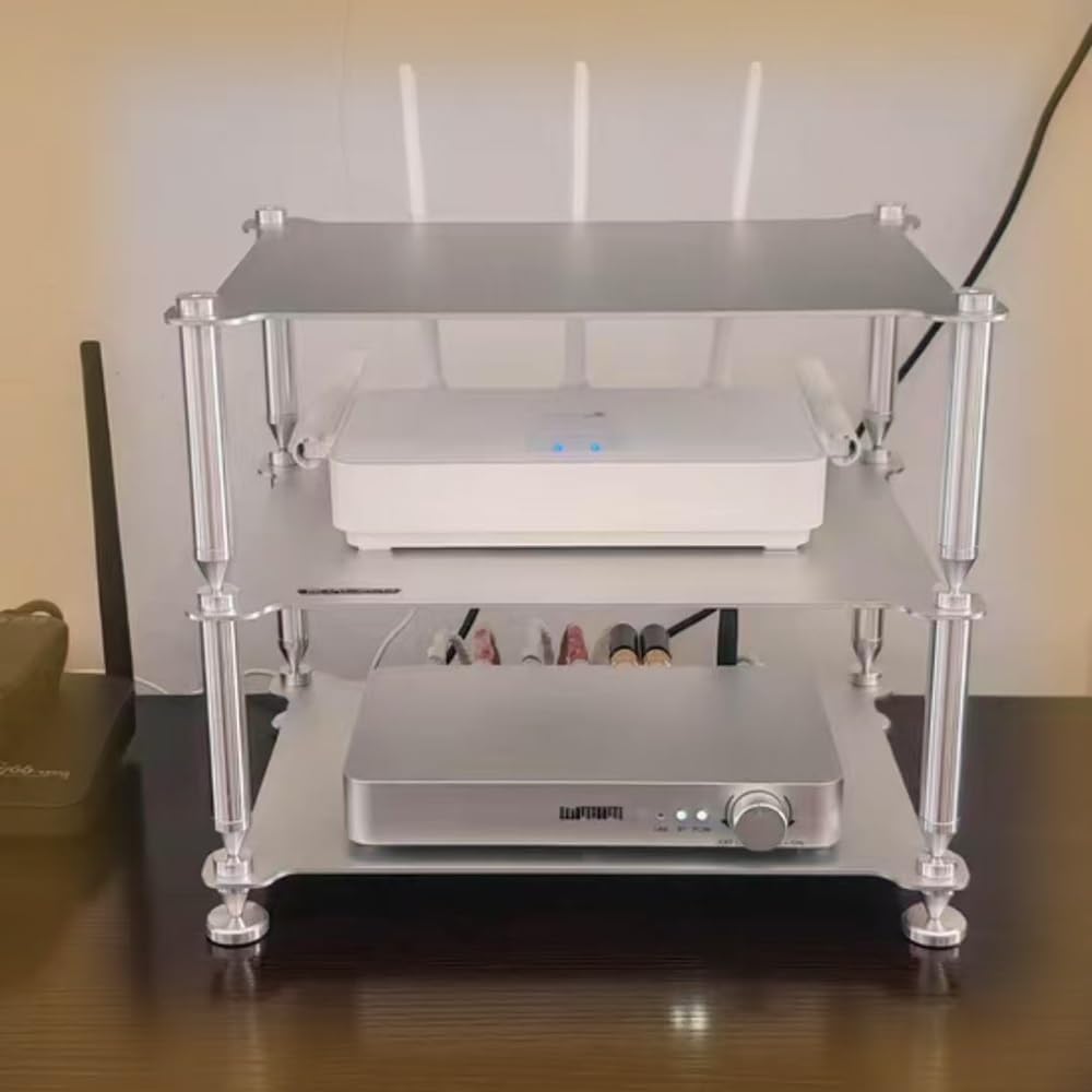 TAJMDGW Desktop Media Stand Small Audio Component Rack