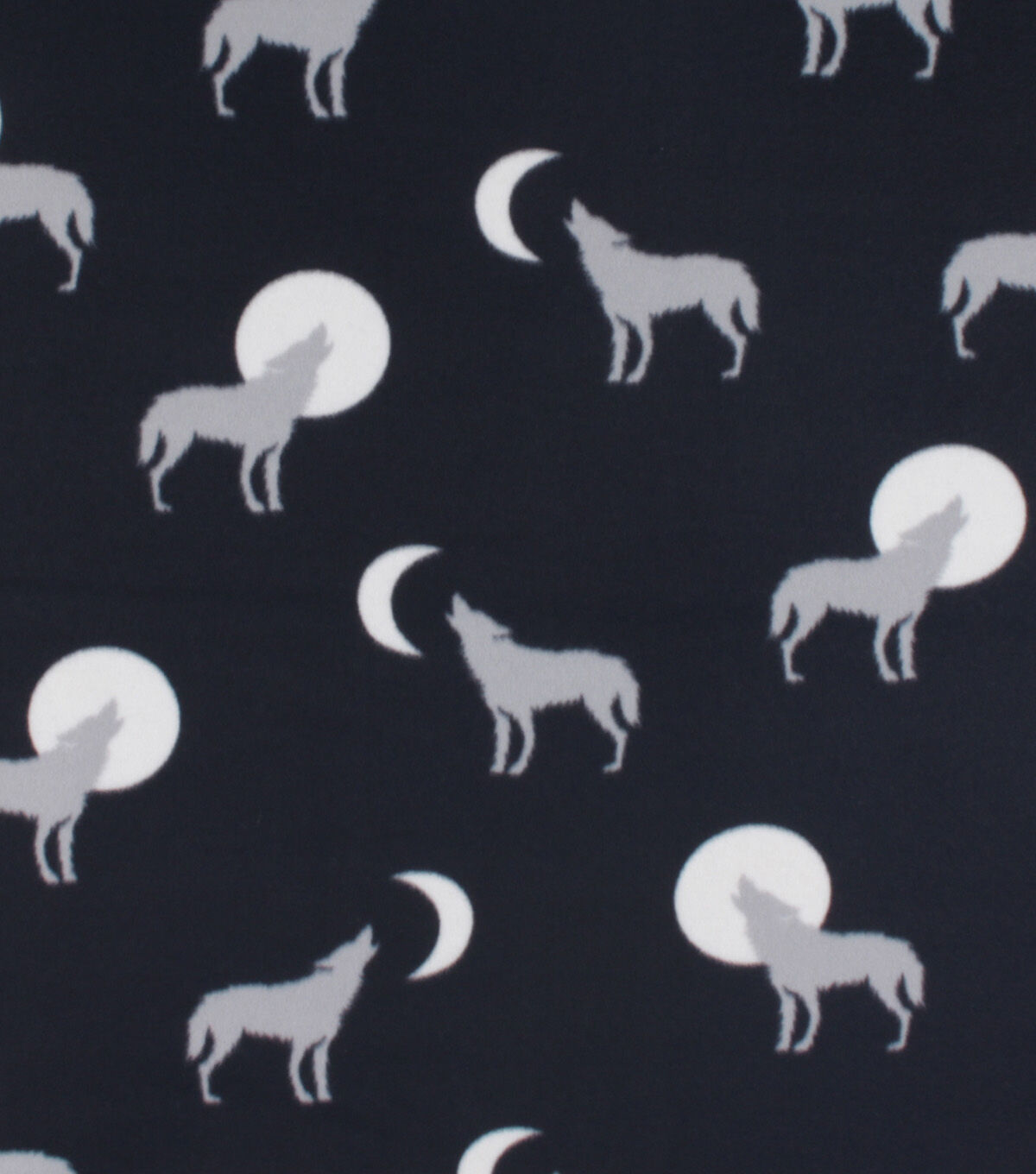 Wolves Blizzard Prints Fleece Fabric