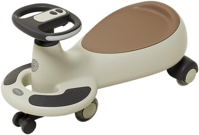 Wiggle Scooter Ride on Toy with Music Twist Swivel Wiggle Car with LED Flashing Wheels Kids Swivel Cars for 3 Year and UP(Gyey)