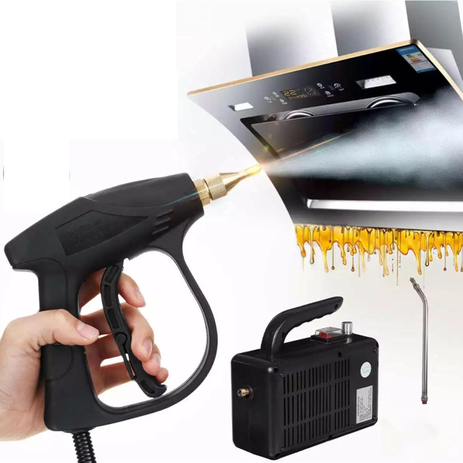 MTTXY Steam Cleaner, 2600W Portable Steam Cleaning Machine Household Steam Cleaner for Household Kitchen Car Bathroom Furniture Tile