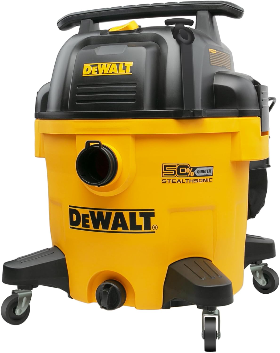 DEWALT 10 Gallon 5.0 Peak HP STEALTHSONIC Shop Vacuum Wet and Dry, Ultra Quiet Wet Dry Vac, Ideal for Jobsite, Garage, Car & Workshop, DXV10P-QT with Attachments & Powerful Suction, Portable Cleaning
