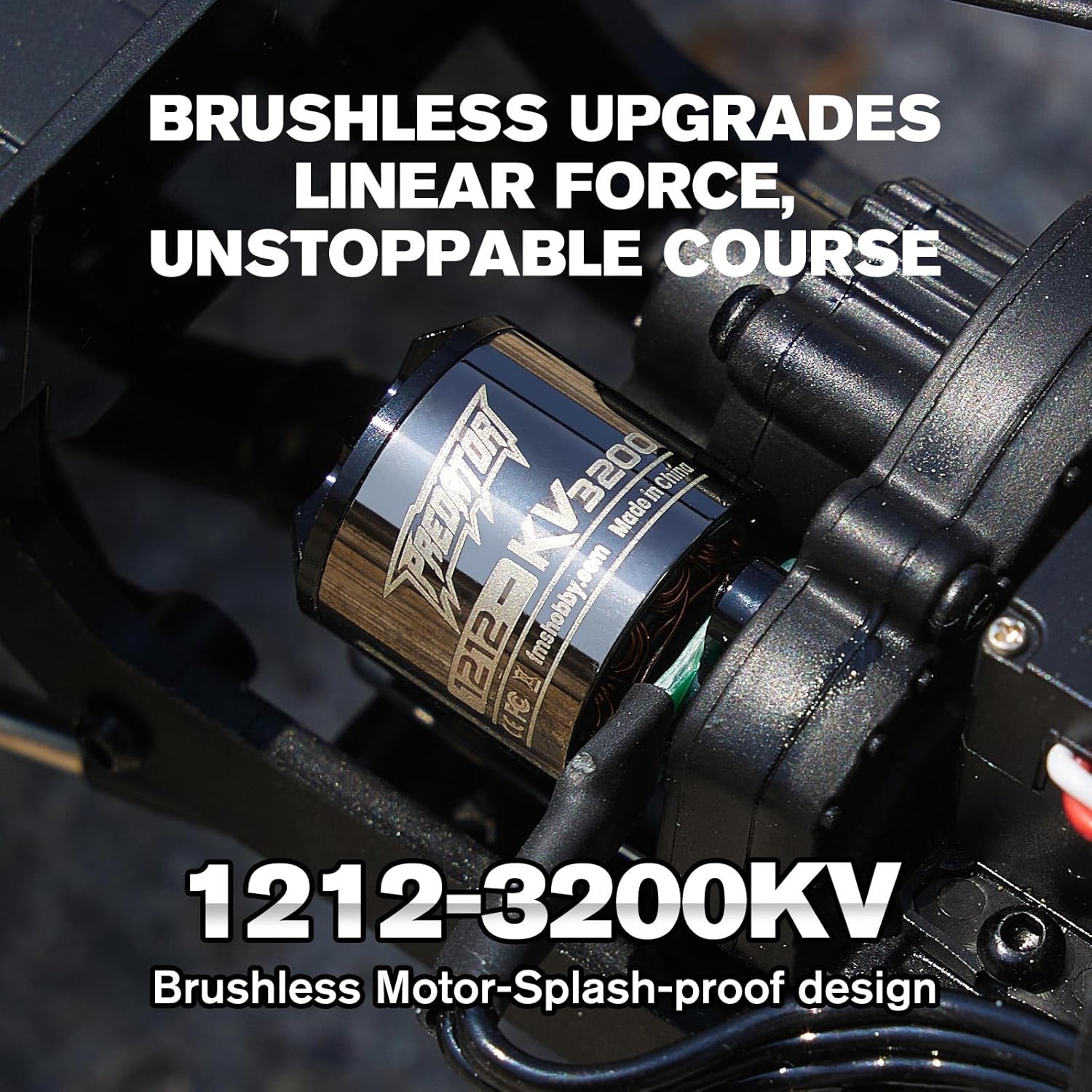 EAZYRC FMS FCX24 Power Wagon 1/24 RC Crawler, Brushless 4x4 RTR Rock Crawler with Metal Suspension, 2-Speed Transmission, PC Hard Body – RC Car for Adults and Gift