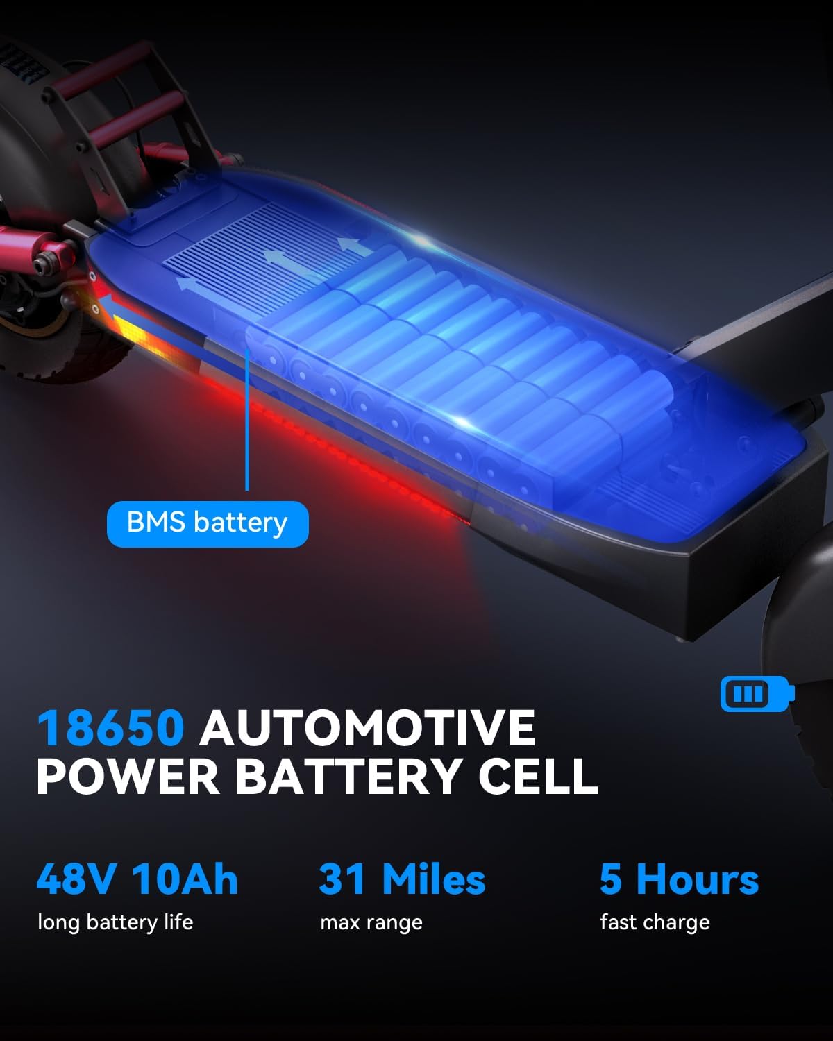 m4 Electric Scooter for Adults with seat 25-30 mph Fast Speed Heavy Duty 300+ lbs 10 inch Off Road Foldable e Scooter Mobility e Scooters for Girls Men Teens 31-37 Miles Long Range Bike