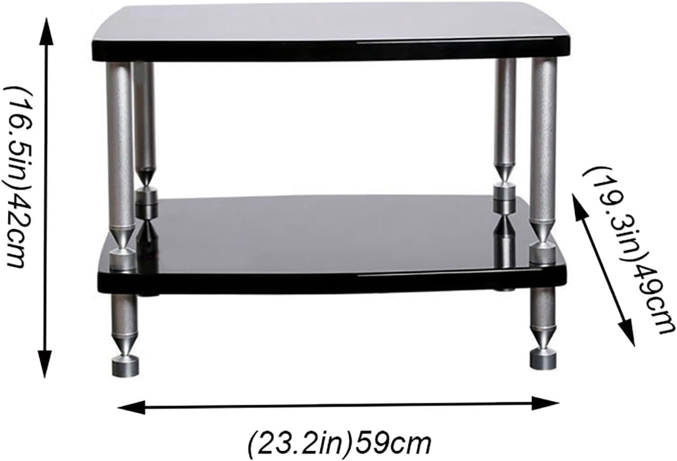 JIAHESHYP 1/2/3/4-Tier Modern AV Cabinet with Ample Storage for Entertainment Stereo Components