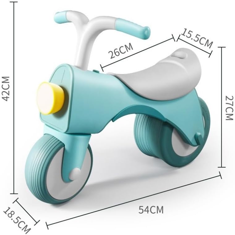 Wiggle Car Toddler Balance Bike with Headlight for 3 Years Old Children 4 Wheels Kids Balance Bike Ride On Toys Twisting Cars(Blue)