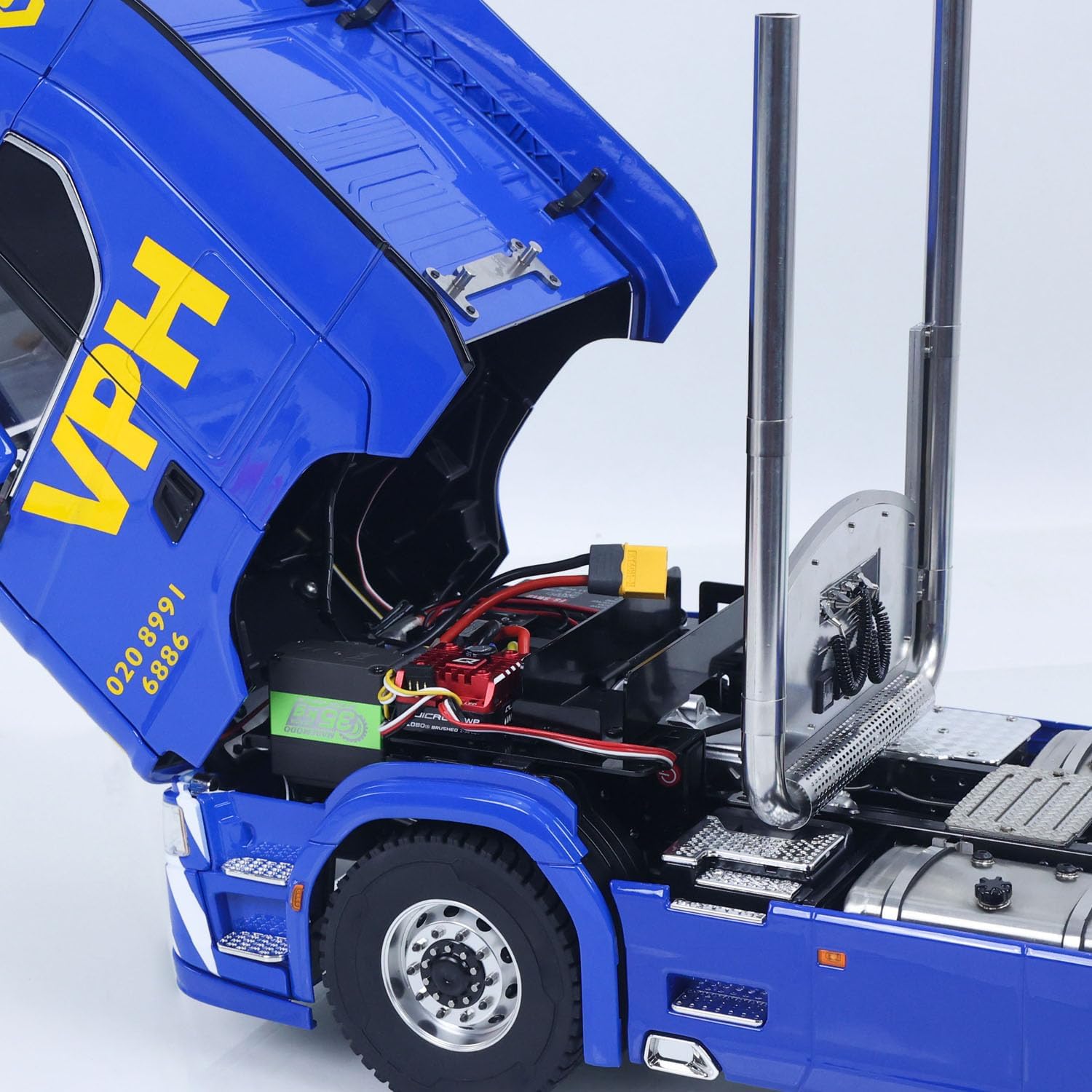 TOUCAN RC HOBBY 1/14 4 * 4 Metal 2Speed Transmission 770S RC Tractor Truck Remote Control Vehicle Differential Locks Brushed 80A ESC RTR for Ages 14+