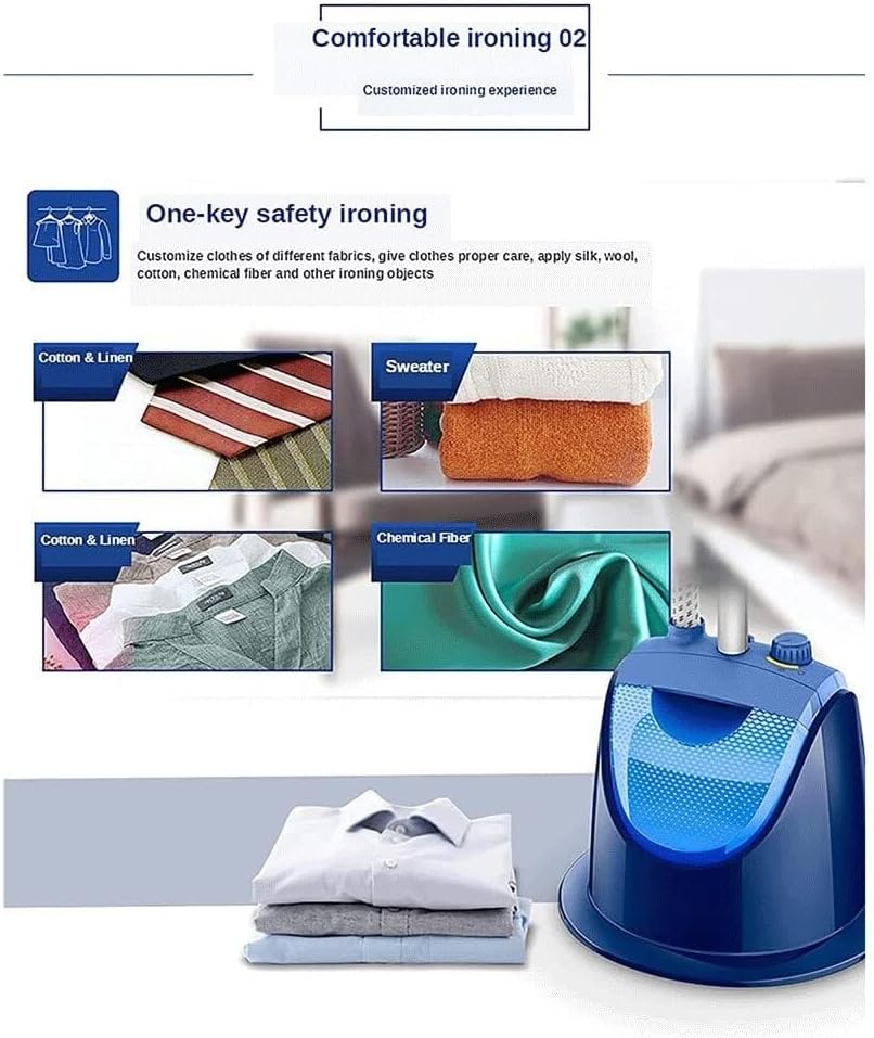 JOMRTS Clothes 1500W Vertical Garment Steamer with Steam Brush,Hanging Ironing Machine Steam Iron Hand-Held Ironing Machine Small Ironing Machine