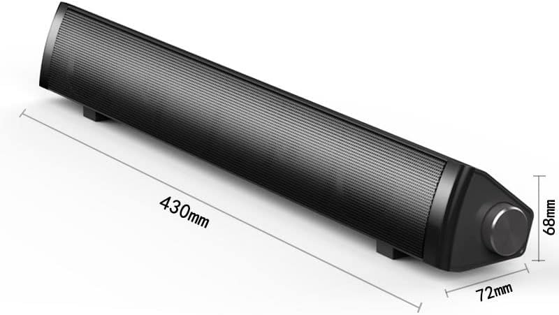 Computer Speakers, Wired Computer Sound Bar,USB Powered PC Speakers (Color : White)