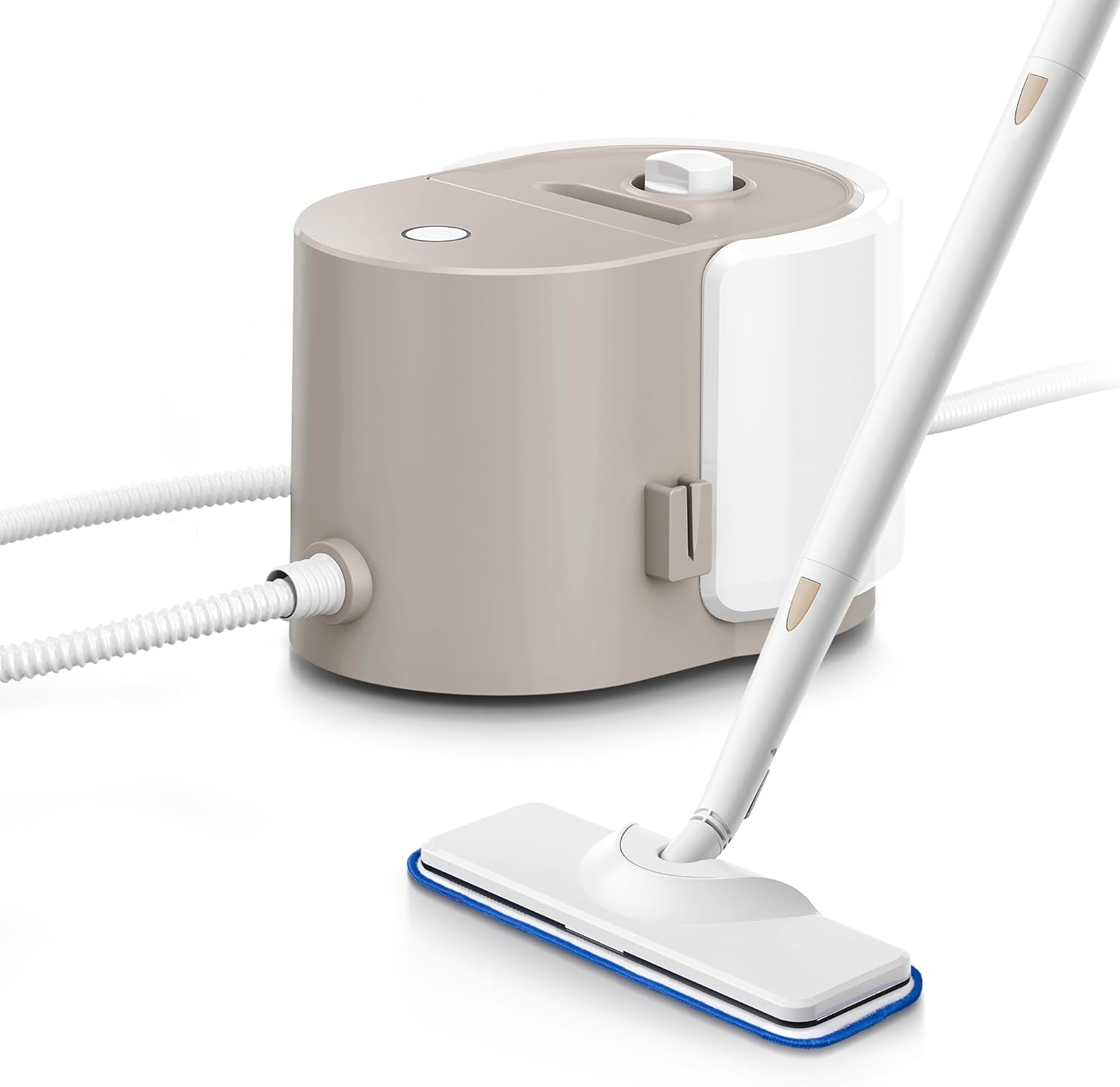 Newbealer Steam Cleaner NB282C Bundle with Pads & Mop Head and 2 Pcs Extension Pole