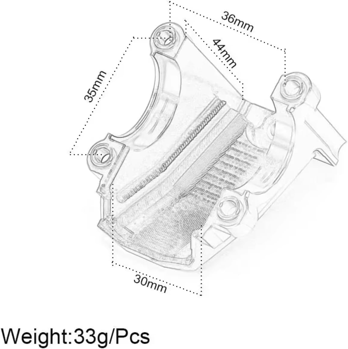 For Traxxas For X-Maxx 1:5 6S 8S 7780 1/5 1/6 For XRT 1/2 PCS Differential Housing Gearbox Cover Diff Case RC Car Accessories RC Vehicle Gearboxes(Black,2Pc)
