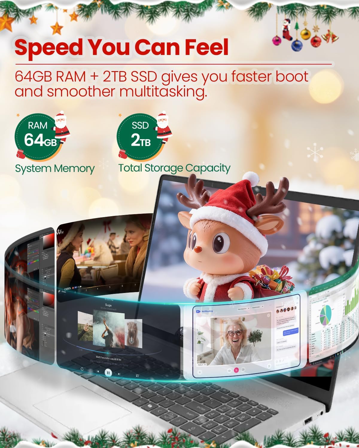 HP 17.3-inch Flagship Touchscreen Laptop - Win 11 Pro • AI-Powered Copilot • AMD R5-7530U(up to 4.5GHz) • 17.3