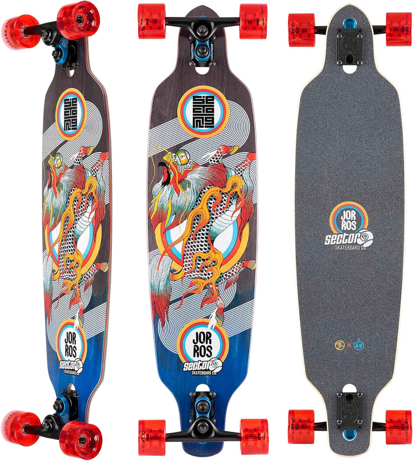Sector 9 Longboard Kirin Fractal Drop Thru 9