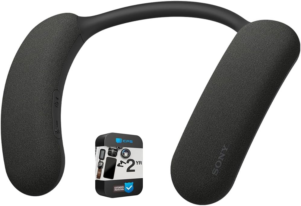 Sony HTAN7 BRAVIA Theater U Wearable TV Speaker (Renewed) Bundle with 2 YR CPS Enhanced Protection Pack