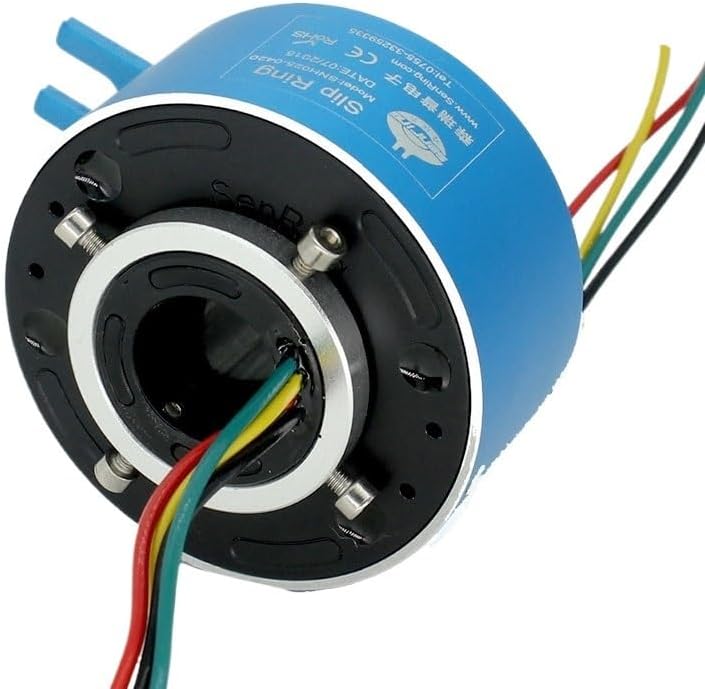 4 Wires Conductive Hallow Slip Ring 25.4mm Inner Diameter 86mm OD Size 2A 10A Current for Automatic Devices(4CH 10A with 2CH 2A)