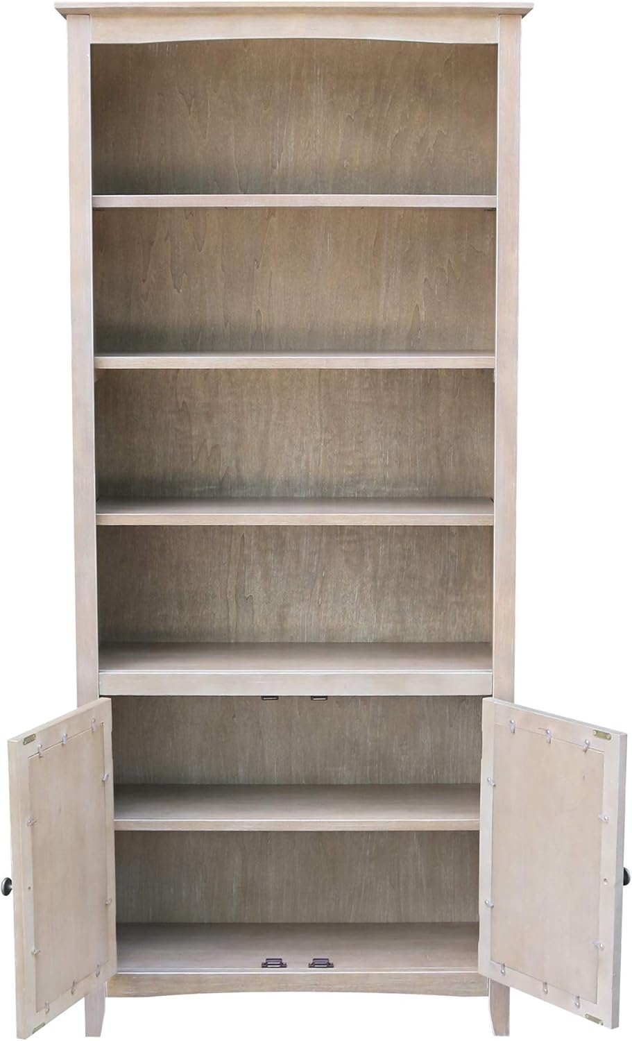 International Concepts Shaker Bookcase-72 H Bookcase, Washed Gray Taupe