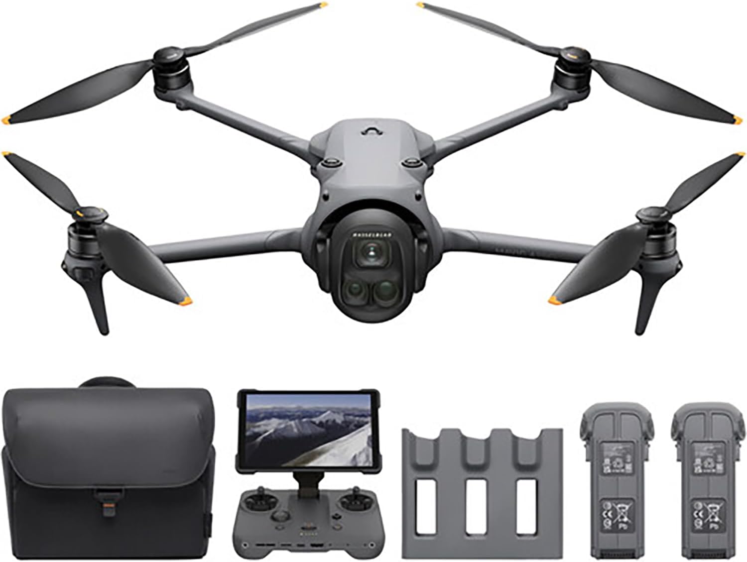 DJI Mavic 4 Pro Drone 512GB Creator Combo (DJI RC Pro 2) with 100MP Hasselblad Camera, Triple-Camera System, 6K/60fps HDR Video, 51-Min Flight Time, O4+ 30km Video Transmission, 0.1-Lux Night Vision