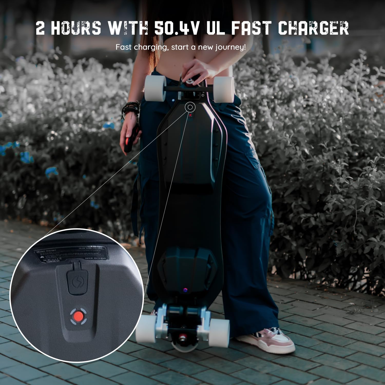 MEEPO Electric Longboard Skateboard with Remote for Adults, 34 MPH Top Speed, 30 Miles Long Range with 2800W*2 Gear Drive Motor, Bamboo & Fiberglass Deck, 330 LBS Max Load, Voyager X