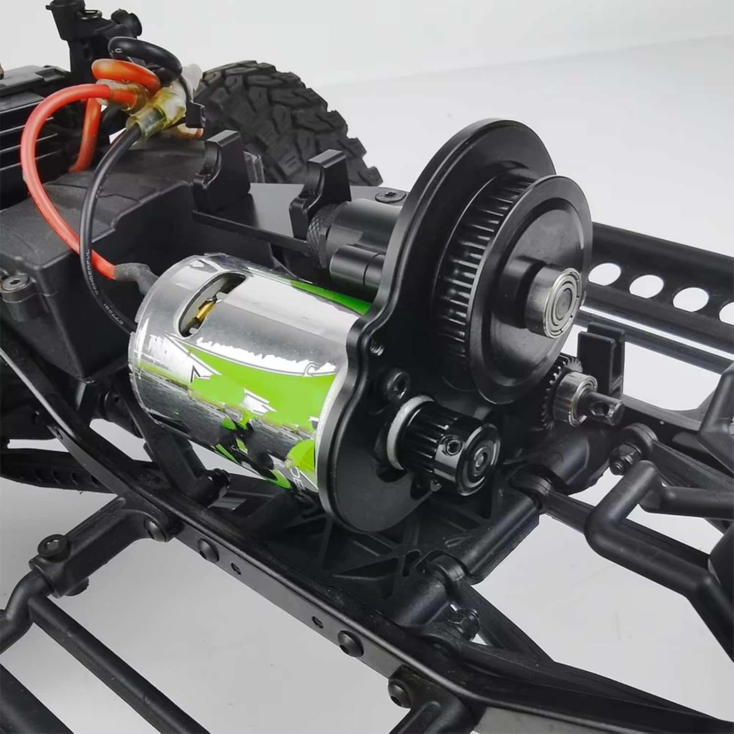 RC Gearboxes For Axial For SCX10 For Wrangler For Wraith 90048 1/10 Metal 2 Speed Reverse Gearbox Transmission Belt RC Crawler Car Parts