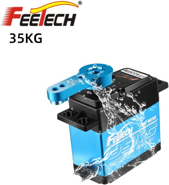 Replacement Part For RC Servo 25T FT5330M 35KG Core Motor Digital RC Servo Metal Gear Waterproof Servo For 1/8/10 RC Te Control Drift Car - (Color: 35KG)