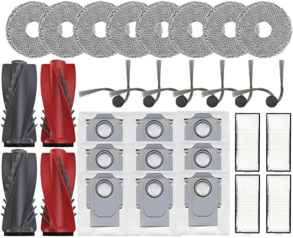 Compatible with Roborock G20s Ultra Robot Vacuum Cleaner Accessory Kit - Mop/Vacuum Bag/Side Brush/Filter - Replaceable Spare Parts(44PCS)