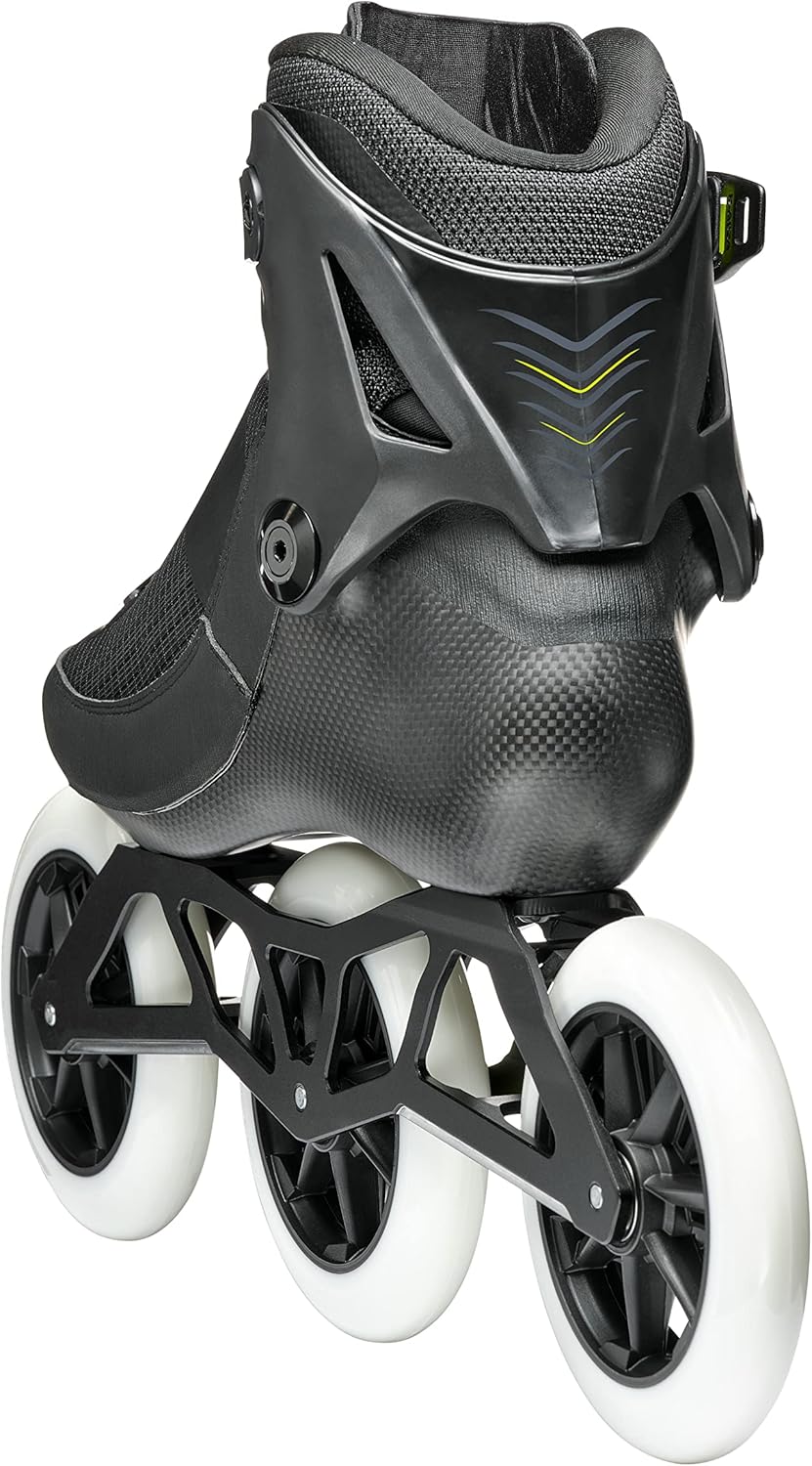 Rollerblade Revv BOA 125 Unisex Adult Inline Skate, Black, Speed Performance Inline Skates