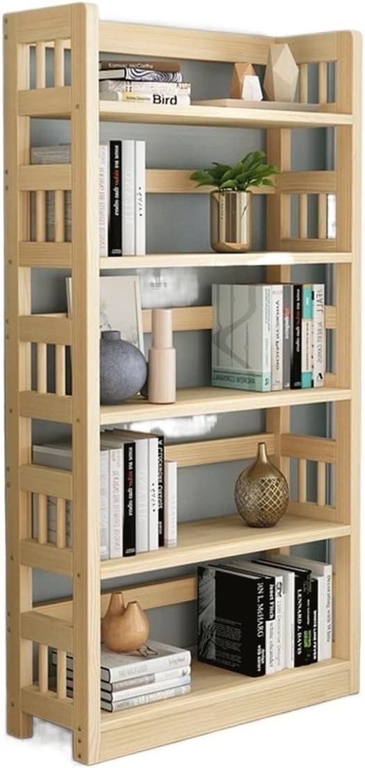 UNNS Bookshelf Indoor 5-Layer Shelf Floor-to-Ceiling File Rack Storage Rack Suitable for Living Room Study Office Storage Display Rack Bookcase Organizer (Size : 100cm)