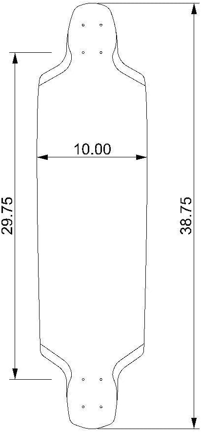 DB Longboards DB Wanderer 39 Pre-Built Longboard Complete, Black, 38.75