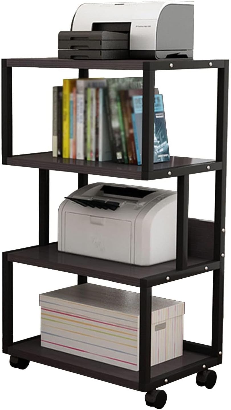 3 Tier AV Media Stand Corner Shelf Wooden Corner Component Cabinet Stereo Audio Rack Tower Perfect For DVD Player/Game Console/TV Box/Cable Box/WiFi Router ( Color : Black