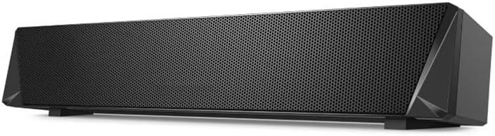 Sound Bar Gaming Speaker &Wired 14W Powerful Drivers Subwoofer RGB Light Soundbars for PC Phone