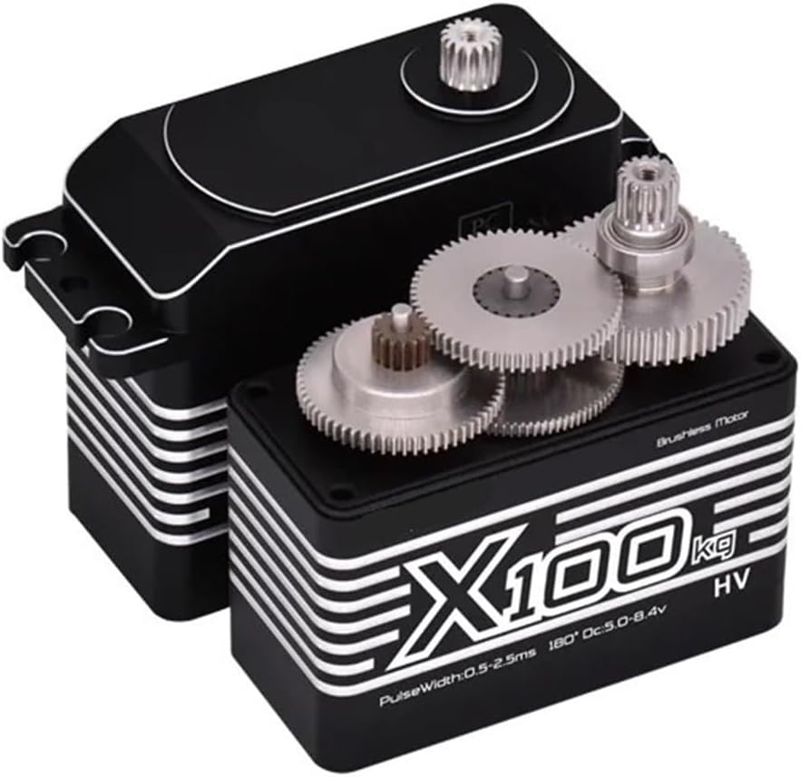 100KG High Torque High Pressure Aluminum Shell Metal Gear Brushless Waterproof 1/5 Scale Large Model Servo