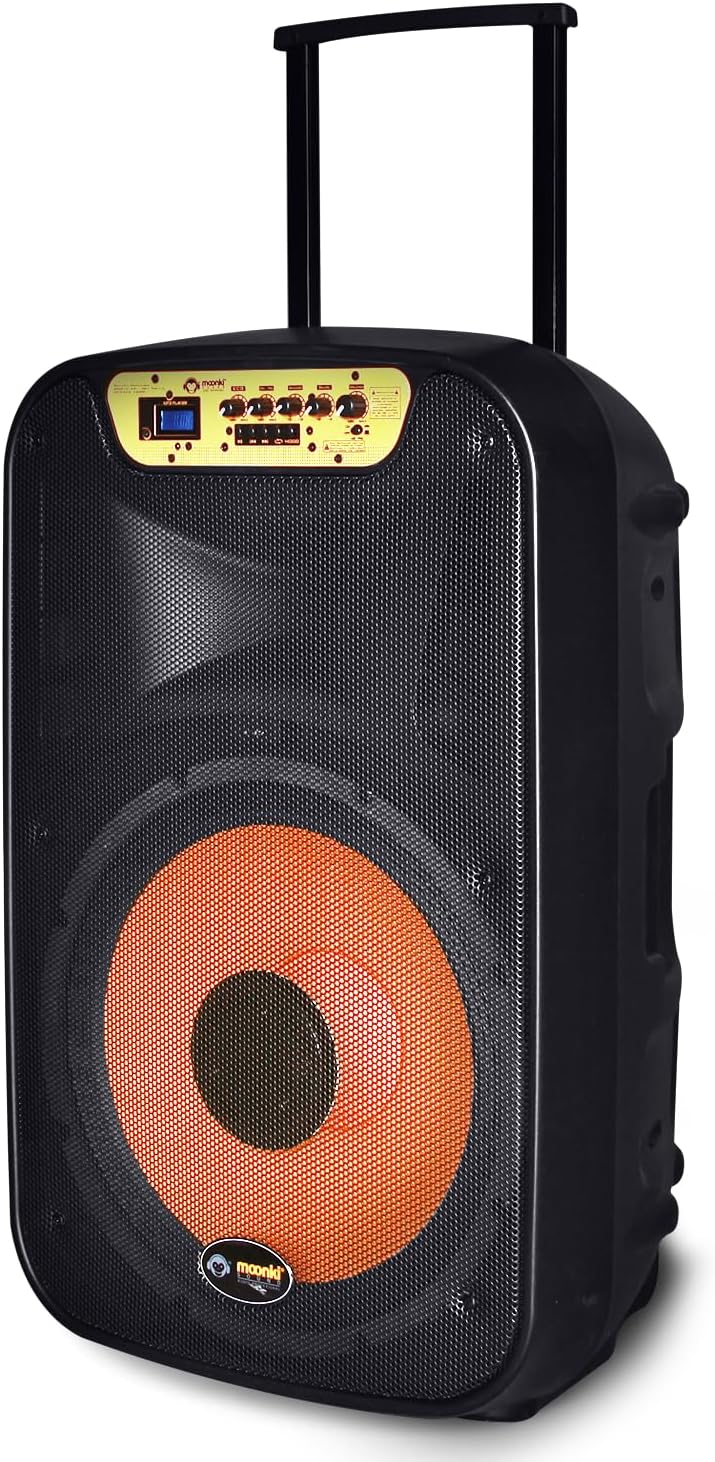 Moonki Sound MS-115B Active PA System Bluetooth Speaker with Microphone - Black