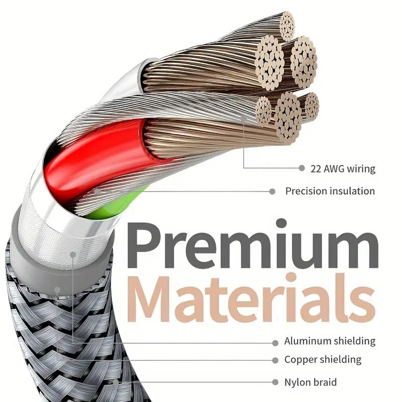 Maine USB C to USB C Data Cable - 60 watts, Fast Charging, Woven Data Cable, Factory Wholesale Sale (1000, 3m)