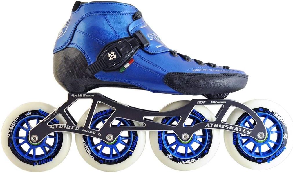 Atom Luigino Strut Inline Skate Package (Atom Matrix Wheels 100mm, Bionic ABEC 7)