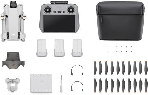 DJI Mini 4 Pro Fly More Combo Plus (DJI RC2), Lightweight and Foldable Drone with 4K/60fps Video, 48MP Photos, 34min Flight Time