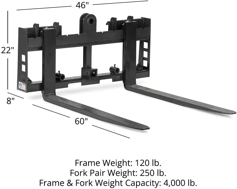 Titan Attachments Economy Series Pallet Fork Frame, 60