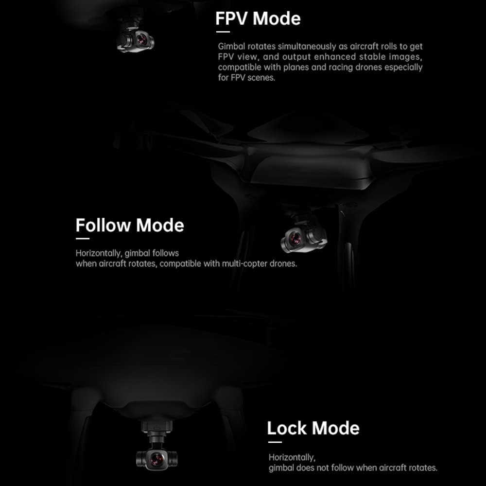 SoloGood FPV Camera SIYI A8 Mini Gimbal Camera 4K 8mp HD 6X Digital Zoom with AI Smart Identify and Tracking HDR Starlight Night Vision for UGV USV RC Plane FPV Drones Robot