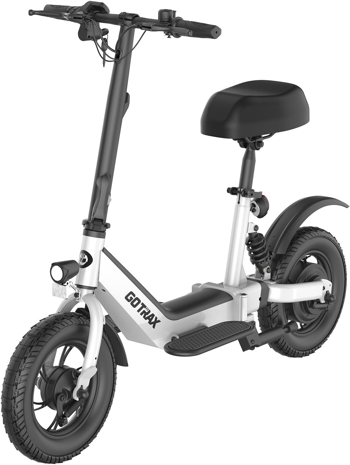 Gotrax A3 Electric Scooter with Seat for Adults, 350W Motor, 15.5MPH Top Speed, Max 9.5 Miles Range, 12