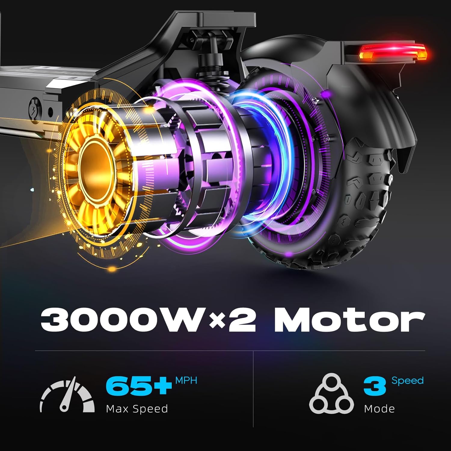 V3 Ultra Fast Electric Scooter for Adults, 6000W Dual Motor, 65+ MPH, 60V 33AH Long Range Up to 80 Miles, 11