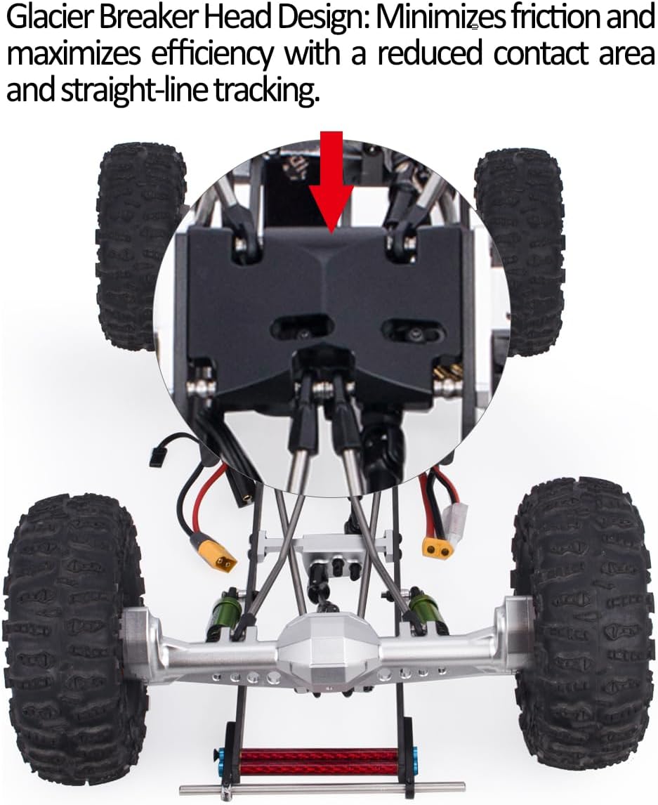 Carbon Fiber Frame Rail LCG Chassis Kit with Ultralight Portal Transmission Skid Plate for 1/10 RC Crawler Comp Rigs SCX10 Capra (Chassis Kit B)