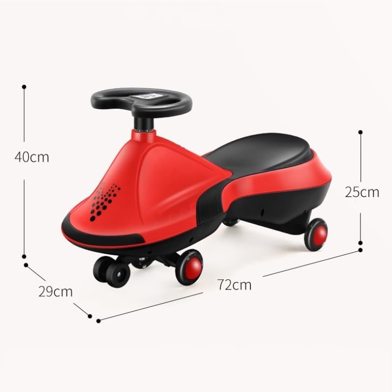 Wiggle Scooter LED-Wheels Swing Car Ride On Toys No Gears Or Pedals Best Outdoor Ride-on Toy for Boys Girls(Blue)