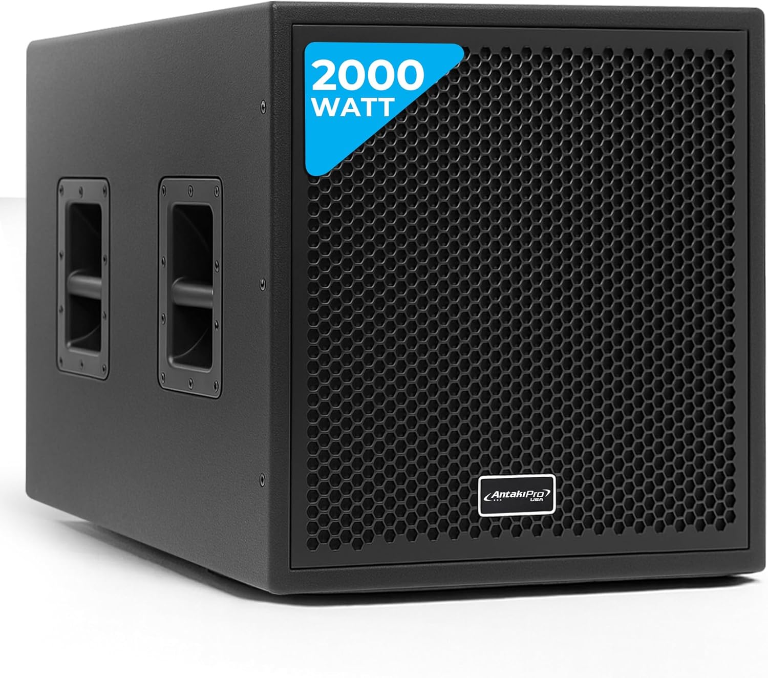 Powered 18-Inch Active Subwoofer - 2000W Peak Power, XLR Input, DSP Control, 30-150Hz Frequency Range, 8-Ohms Impedance, Volume Control, Digital Amplifier, 115V/230V