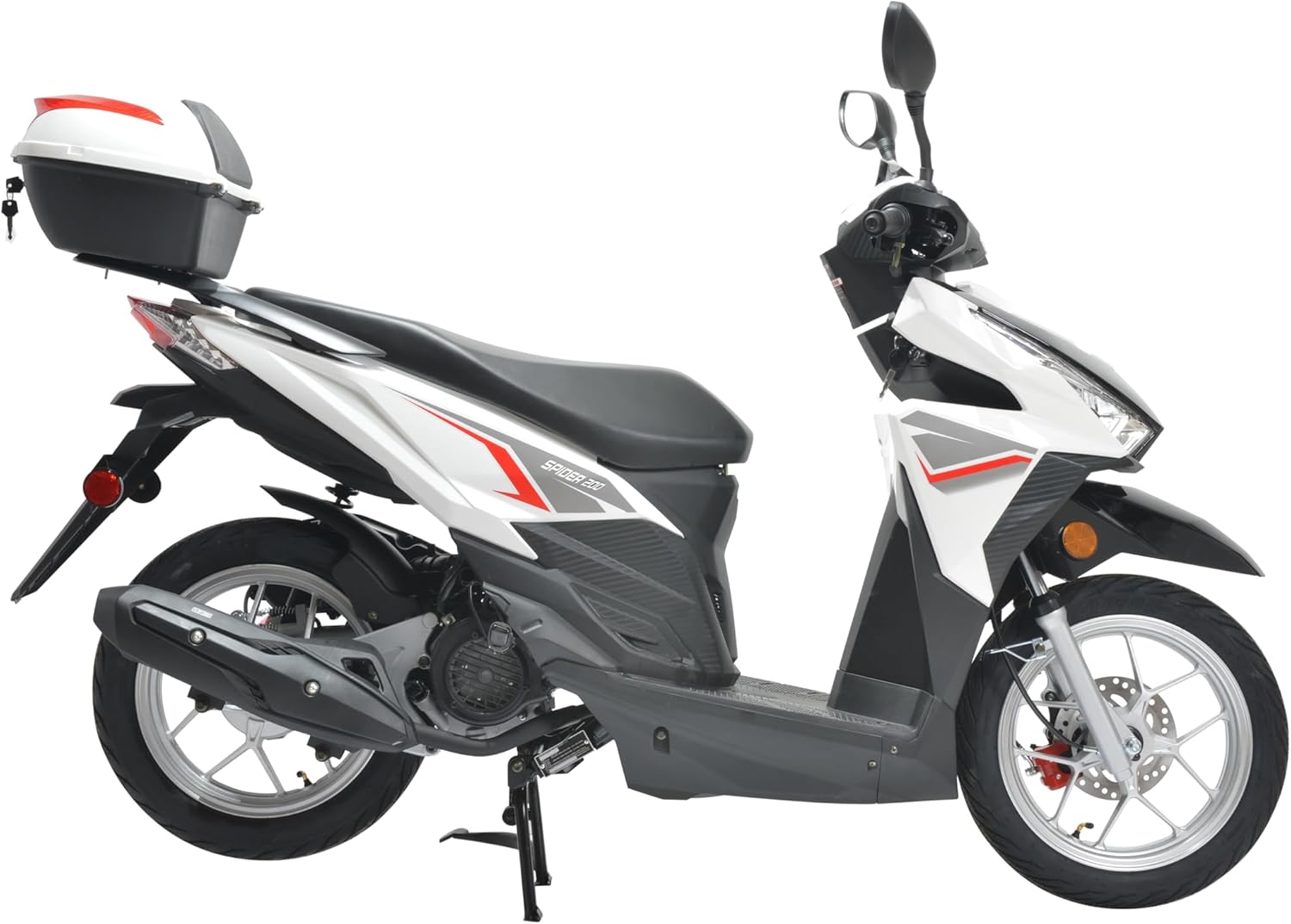 HHH Spider 200 Scooter EFI Fuel Injected Street Legal Scooter with 14