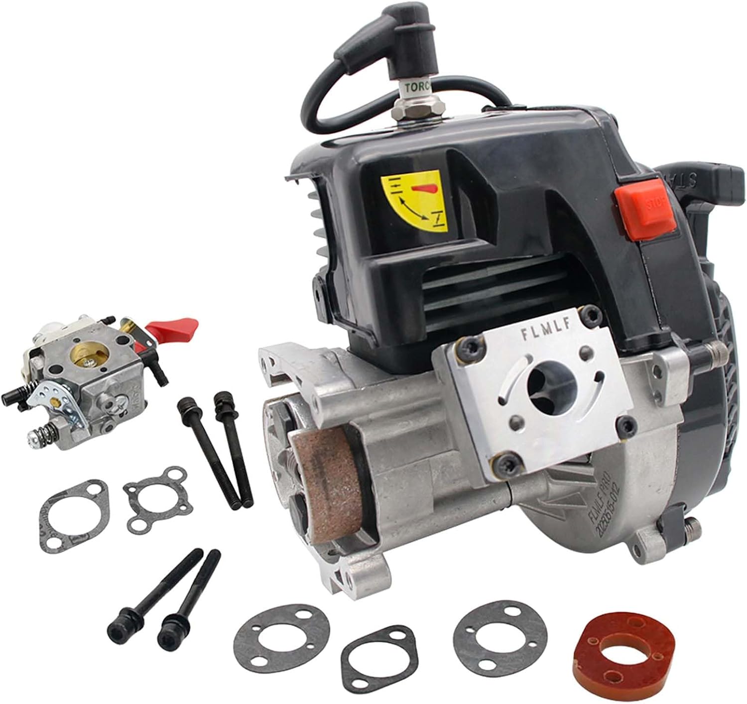 11HP 32CC PRO Reed Case 2-Stroke Engine with WT-1191 Carburetor, RC Car Replacement Parts for 1/5 HPI Baja Losi FG