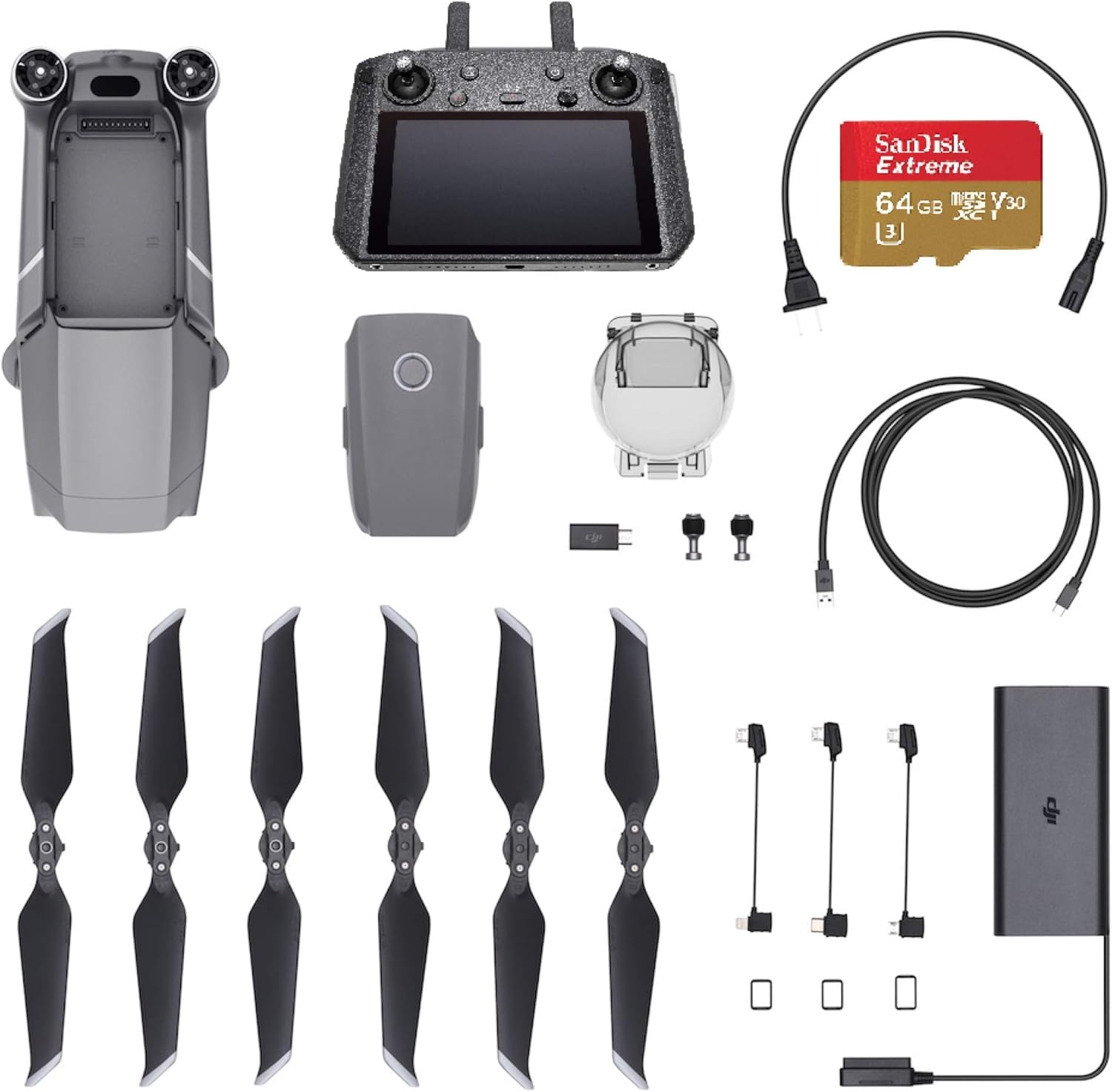 DJI Mavic 2 Pro Drone Quadcopter with Smart Controller, Starter Bundle, 64GB SD Card (Renewed)